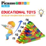 Kit de 200 Bloques de Construcción Grandes - Juego STEM Educativo y Didáctico para Niños, PicassoTiles